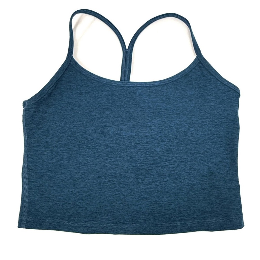 Beyond Yoga Racerback Navy Blue Crop Tank Size Medium